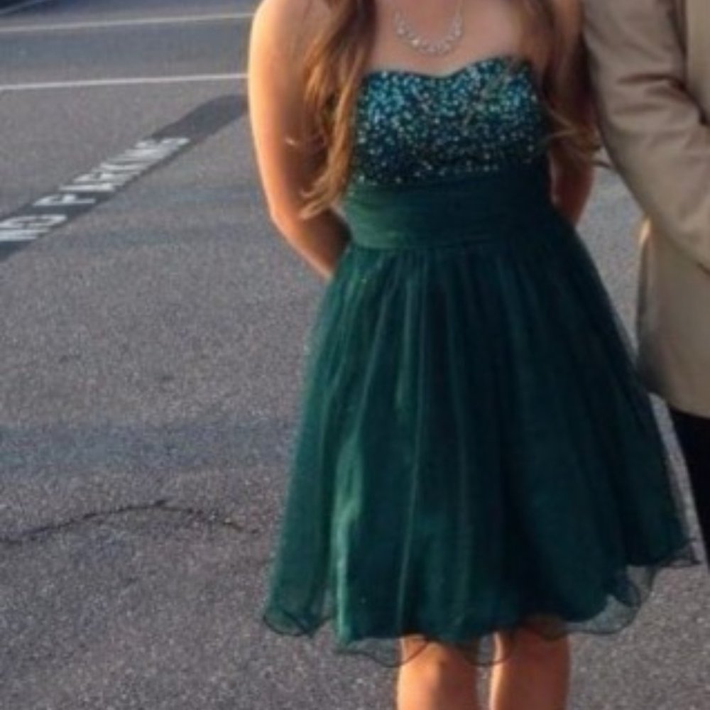 Teal Homecoming Dress
